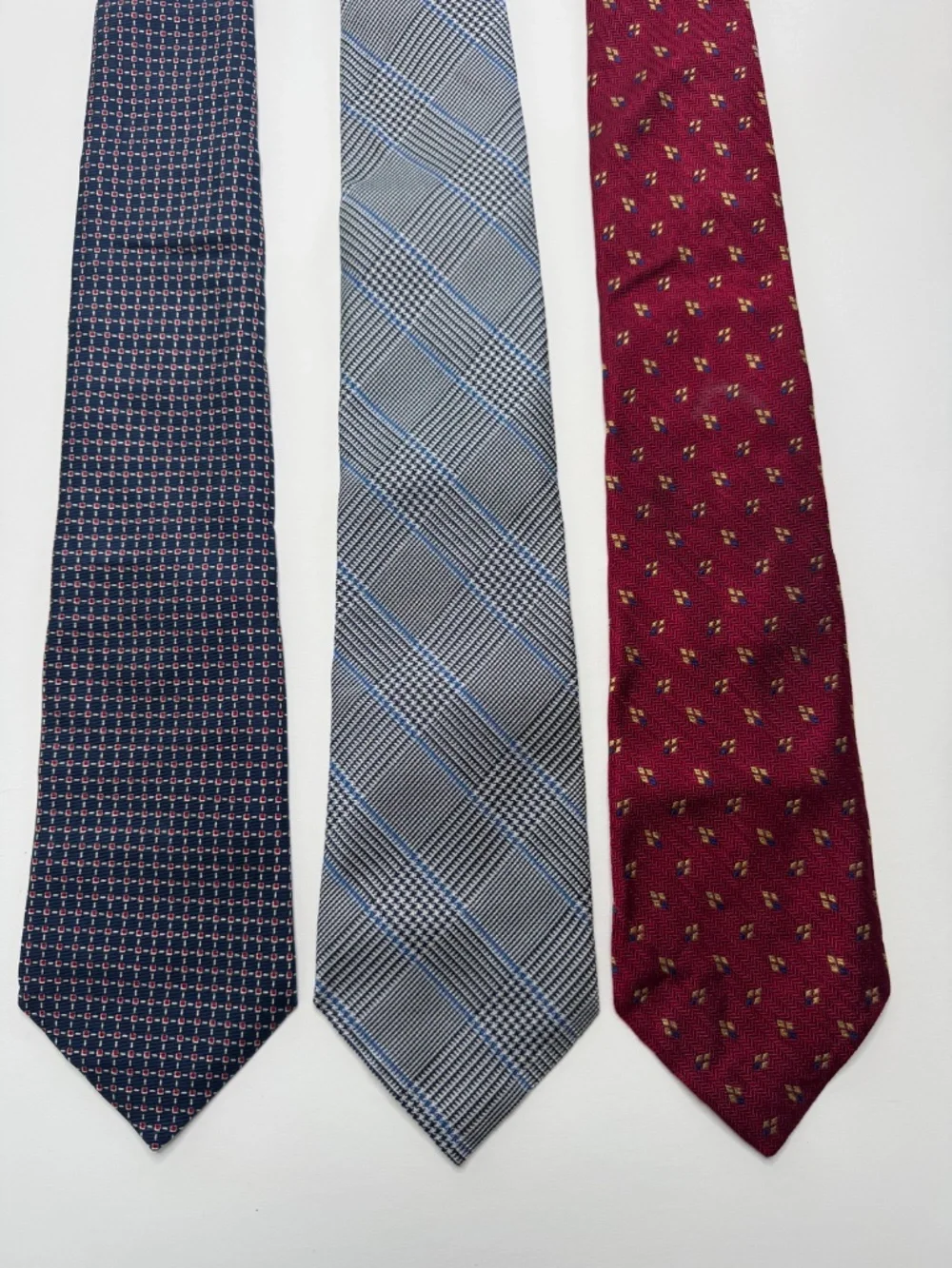 Lot of 3 Vintage Ralph Lauren Green Label 100% Silk Ties 80s 90s